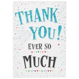 Piccadilly Greetings Modern Thank You Every So Much Card - 7 x 5 inches