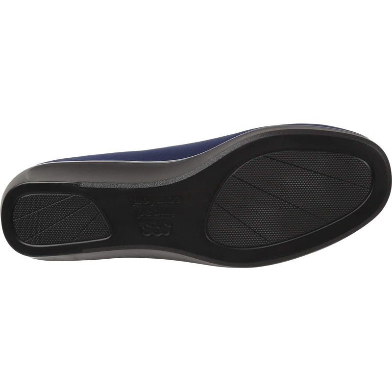 SAS Bliss Slip On Wedge Navy 5 M (M) (B)
