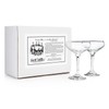 The Algonquin"Round Table" Cocktail Coupe Glass 2-Piece Set (Gift Box