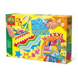 SES Creative SES Craft Set - I’m Learning To Use Scissors, XXL, multicoloured