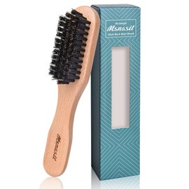 Travel Size Slick Back Hair Brush,Small Wood Edge Control Hairbrush