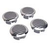 4pcs Stainless Steel Air Vents Louvered Grille Cover Vent Hood