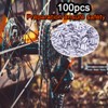 Ciomszan 100Pcs Bike Cable End Caps, Cable End Crimps, Alloy