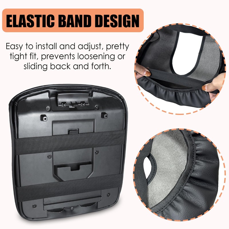 ANMOSVO Center Console Armrest Cover for Chevy Silverado GMC Sierra