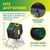 Miracle-Gro Compost Tumbler Single Chamber – Easy-Turn Composter Tumbler Outdoor