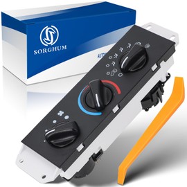 Sorghum Climate Control Module - A/C Control Panel Module Air Conditioning Heater Control Switch Compatible with 2005 2006 Jeep Wrangler Replace OEM 55056558AA 55056558AB SM2141