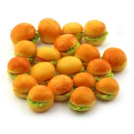 6 x MyTinyWorld Dolls House Miniature Filled Golden Rolls