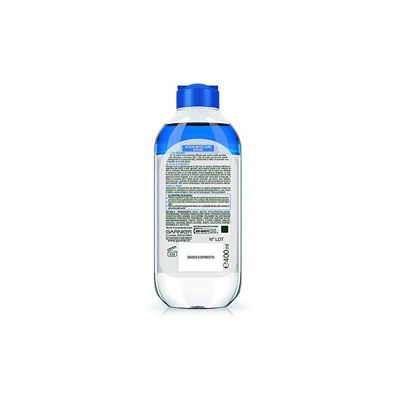 Garnier Acqua Micellare Bifase con Fiordaliso per Pelli Sensibili