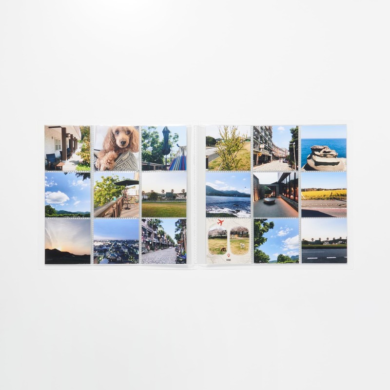 MUJI NCB67A9A Polypropylene Album 3-Tier Translucent Square Size 216 Sheets