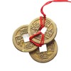 Brass Chinese Feng Shui Coins with Red String – 5