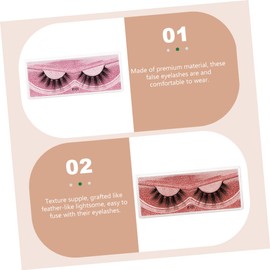 Healeved 12pairs False Eyelashes Thick and Flared Natural Look Grafting Eyelashes for Daily and Party Makeup Easy to Apply Mixed Lengths