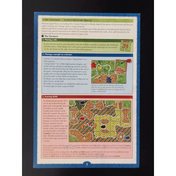 Z-Man Games Carcassonne | Game Guide Rule Book | Official