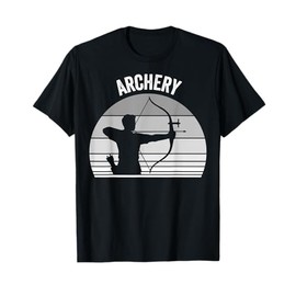 Archery Bow Arrow Silhouette Design T-Shirt