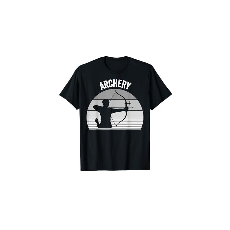 Archery Bow Arrow Silhouette Design T-Shirt