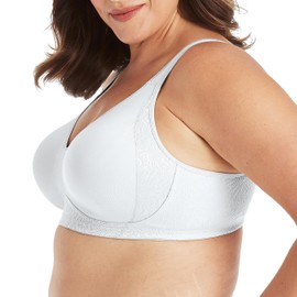 Playtex womens 18 Hour Seamless Smoothing Full Coverage Us4049 With 2-pack Option bras, White, 38C US