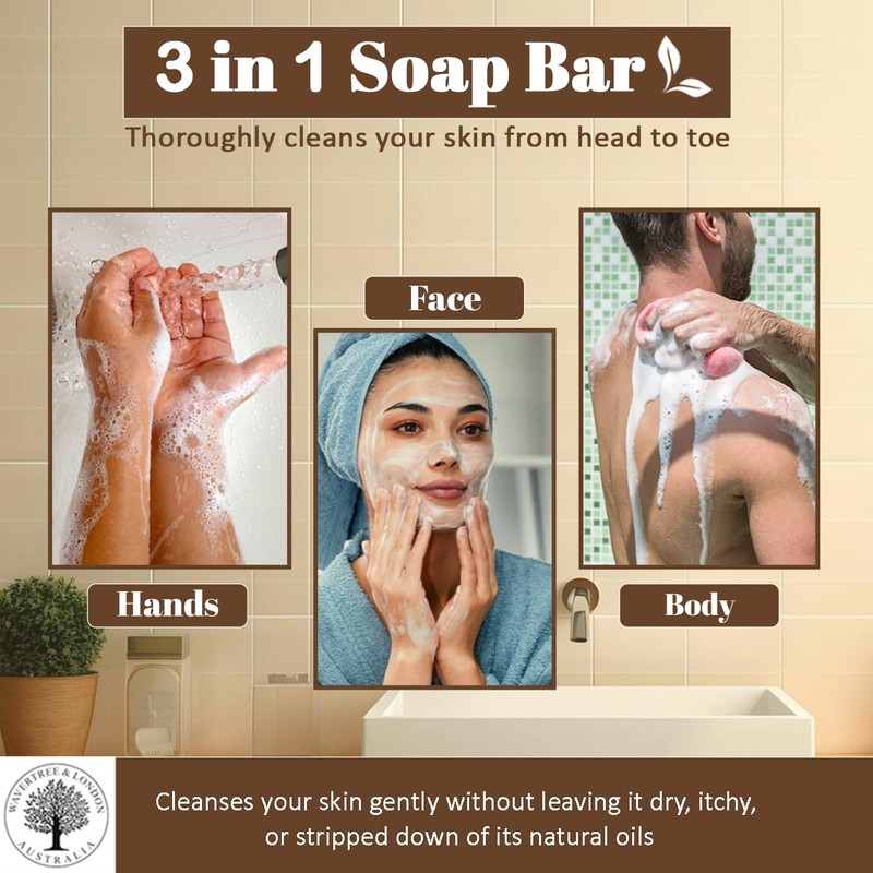 Wavertree & London Goats Milk Scented Natural Soap Bars (Pack