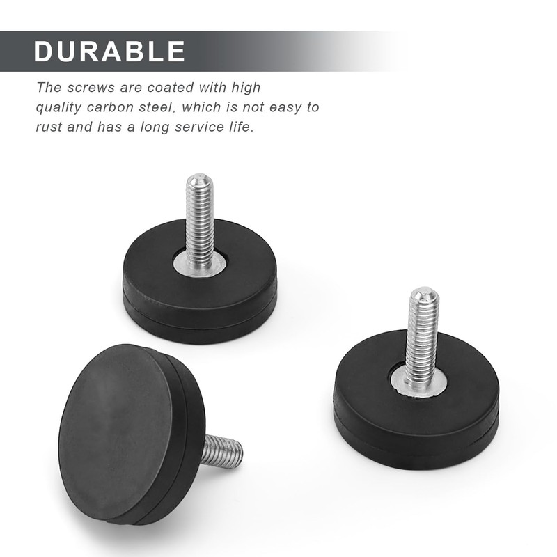 0XBIT Neodymium Magnet Rubberised, Pack of 4 Rubber Magnetic Disc,