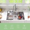 Homfan 30 Inch Kitchen Sink for Single Bowl,Undermount Kitchen Sink