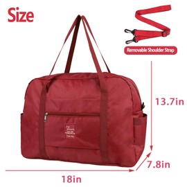 INVODA 4PCS Travel Bag Carry on Duffle Bag Tote Spirit Airlines Personal Item Bag Shoulder Weekender Overnight Bag Waterproof Sports Gym Bag for Women and Men (4 PCS)