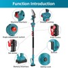 2-IN-1 Cordless Pole Saw & 6'' Mini Chainsaw, 2 Pack