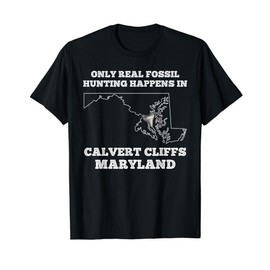 Shark Tooth Fossil Hunting T Shirt For Calvert Cliffs MD
