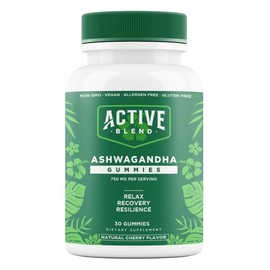 Active Blend Ashwagandha Gummies – Supports Calm, Balanced Mood & Immune Support | 750mg Ashwagandha Root, Zinc, and Vitamin D2 | 30 Day Supply | Vegan & Non-GMO – 30 Count
