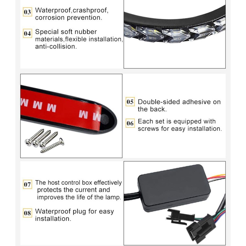 SOCAL-LED 2 tiras de conmutación LED DRL de flecha de