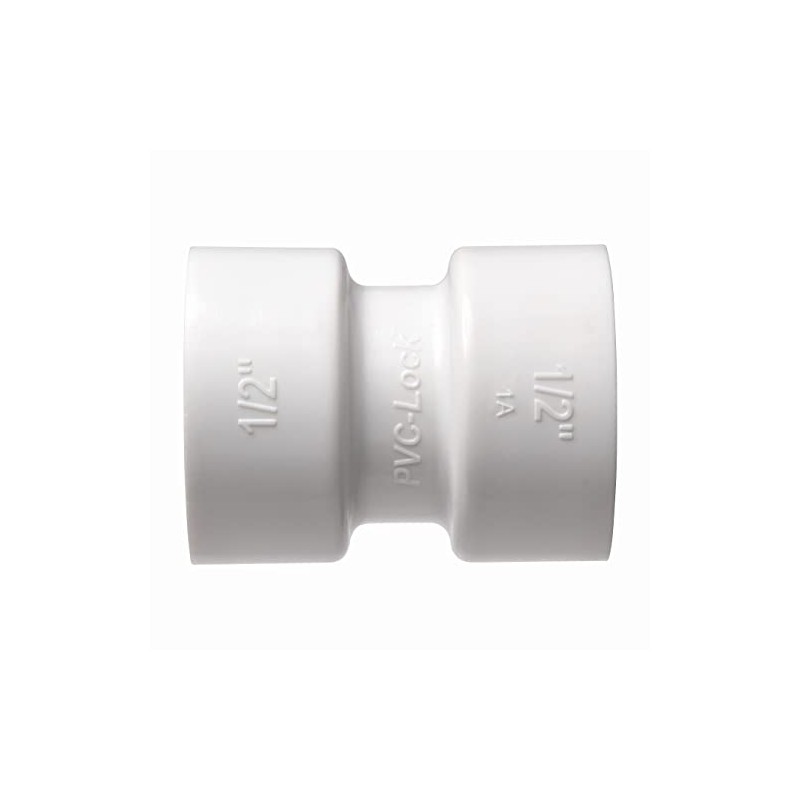 Orbit 33776 Coupling PVC-Lock, 1/2", White