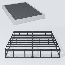 XINXINYAN King Size Box Spring 7 Inch High, Heavy Duty Mattress Foundation,Sturdy Metal Box Spring Only with Fabric Cover Set, Easy Assembly, Noise Free