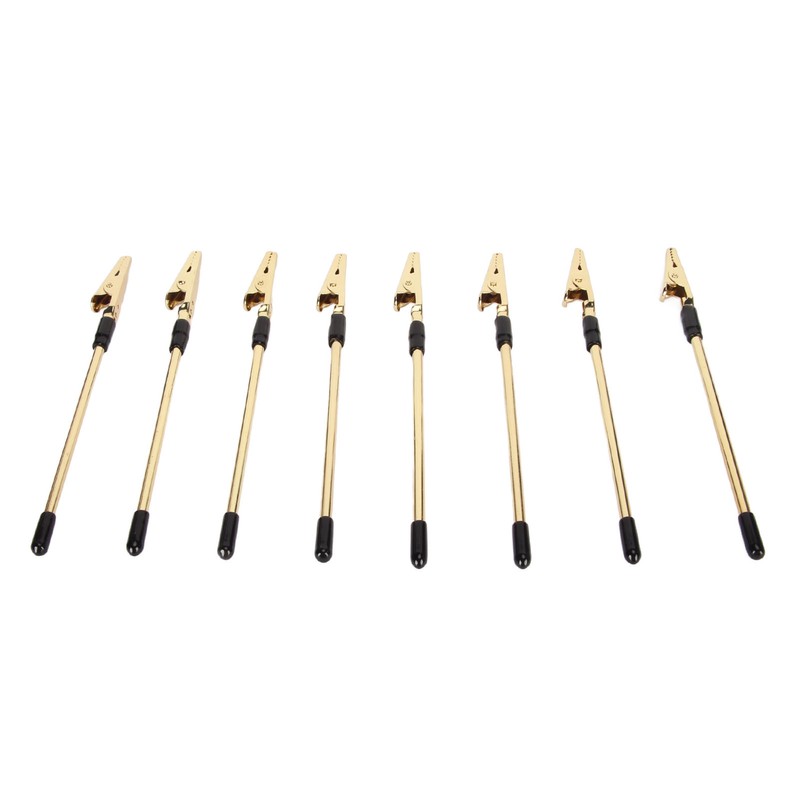 10Pcs Metal Memo Clips Gold Color Electroplated Safe Light Strong