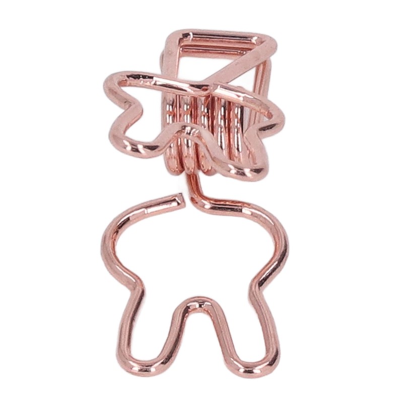 100Pcs Bunny Binder Clips Hollow Out Cute Strong Clamping Durable
