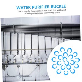 LALAFINA 50Pcs Water Purifier Locking Clip Quick Connect Fittings Easy to Install Water Filter Part Durable and Leak Connection for Systems