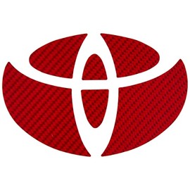 HASEPRO ( ハセ・プロ ) マジカルカーボン【リアエンブレム】( レッド ) トヨタ プリウス / プリウスα CET25R