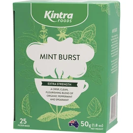 Kintra Foods Extra Blend Mint Burst Tea 25 Teabags, 50 g