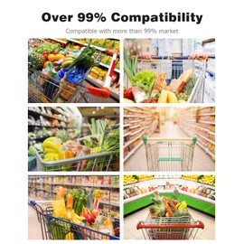 Mellbree Shopping Trolley Token 6Pcs, Trolley Coin Keyring UK for Supermarket Solid Metal