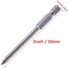 Fongmore 12Pcs 50mm Phillips Cross Head Screwdriver Bit Set 1/4