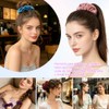 HEYMKGO 32PCS Scrunchies de Terciopelo con Ligas para Cabello para