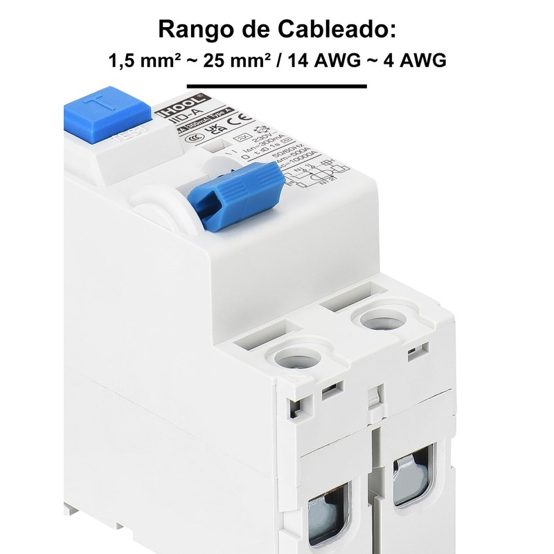 DIHOOL RCD Type A fi Circuit Breaker Residual Current Circuit