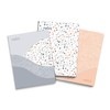 Southworth Premium Journal Set (3pk), 6.5”x 8.5”, Blue Terrazzo Theme