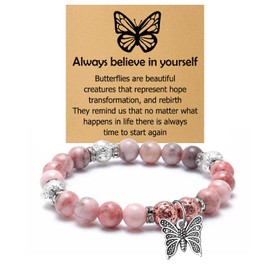 Friendship Bracelet Gifts for Women Friends Inspirational Beaded Bracelets Encouragement Gift for Women Mom Daughter Wife Sister Coworker Friend Bracelet with Gifts Cards Christmas Birthday Gift
