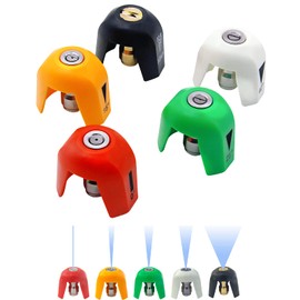 5 Pack Quick Connect Pressure Washer Nozzle Tips - Compatible with Sun Joe SPX 3000 Series & Universal Pressure Washers, Quick Connect Spray Tip Set(0°, 15°, 25°, 40°, Soap)