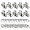 10 Sets Turn Button Fastener Kit with Eyelet Bases, Marine