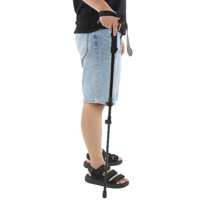 Hiker Hiking Pole Adjustable Telescopic Outdoor Walking Stick Elderly Non