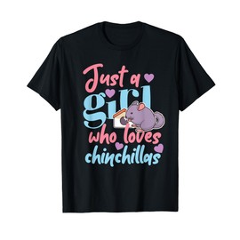 Chinchilla Design for Girls and Women T-Shirt
