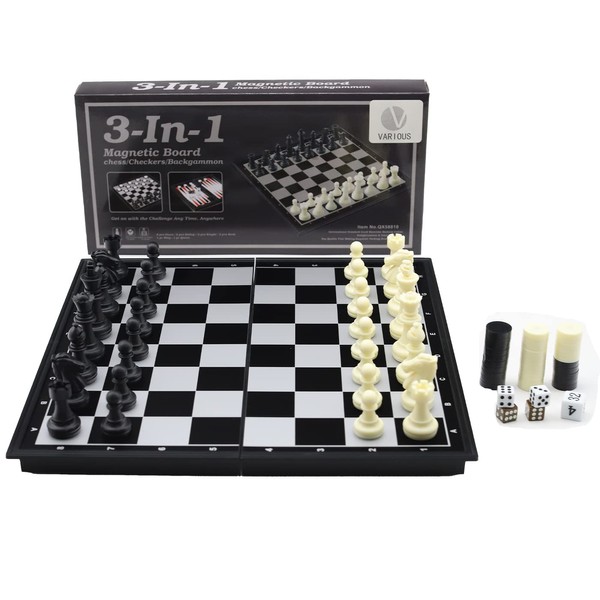 Various Magnetic Chessboard, Chessboard, Lady and Backgammon Game Table with