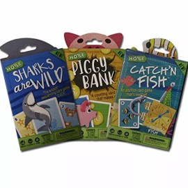 Hoyle Kids Playing Card Games 3-PACK: Sharks Are Wild, Catch'n  Fish,Piggy Bank