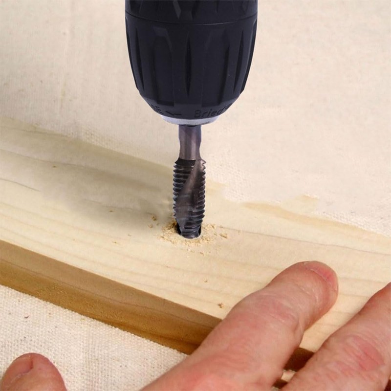 Tap Spiral 6-piece Tap Drill Set, High Speed Steel Tap