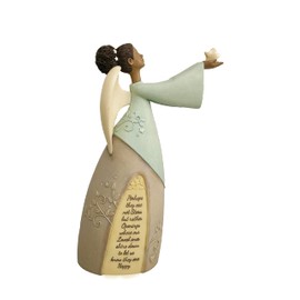 Enesco Foundations Bereavement Angel Stars Shine Down Figurine, 9.5 Inch, Multicolor
