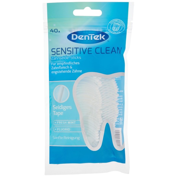 DenTek 40 St. DenTek Sensitive Clean Zahnseide-Sticks - für sensibles