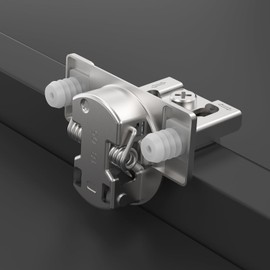 Chibery 20 Pack 3/4" Overlay 3D Soft Close Concealed Kitchen Cabinet Hinge for Face Frame Door, Pre-Assembled Easy-on Dowels, Self Closing Hidden Satin Nickel, 105° Open Concealed Stainless Steel